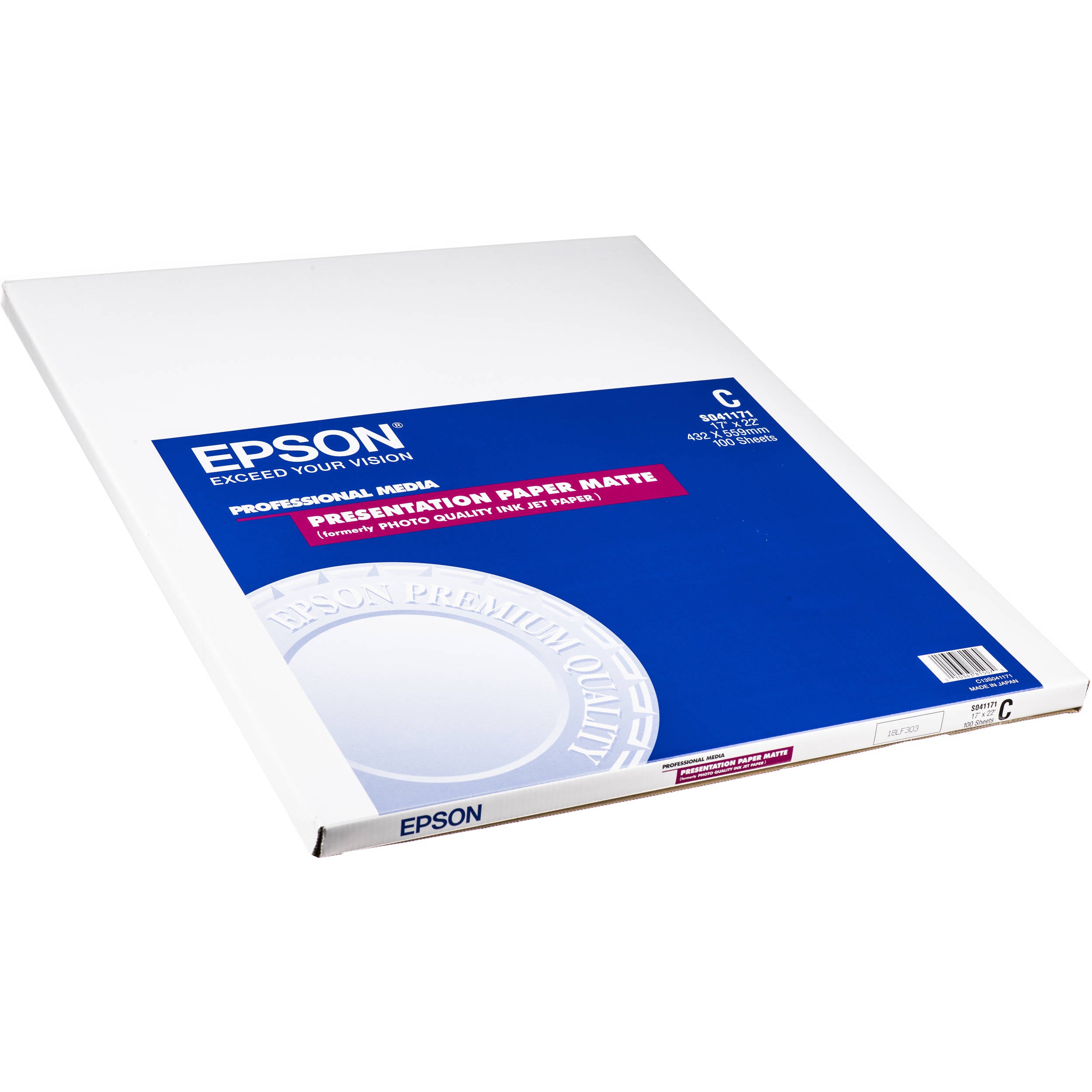 Epson Presentation Paper Matte (A2 16.5 x 23.4, 30 Sheets) – Image Pro  International