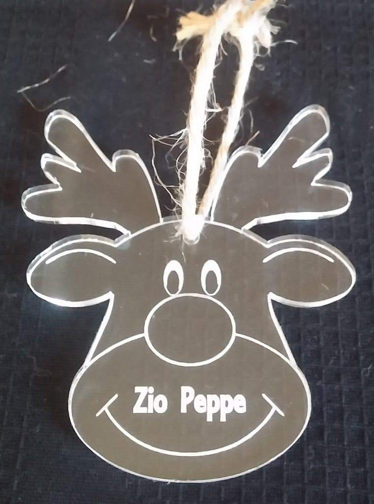 Segnaposto Natalizi Con Nome.Renna Di Natale Personalizzata Con Nome Decorazione Albero Di Natale O Shop Ricomincio Da Tre