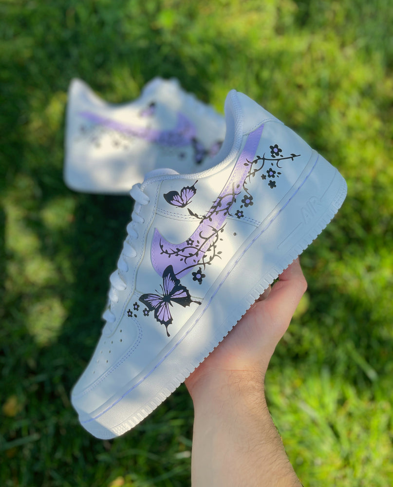 purple butterfly air force 1