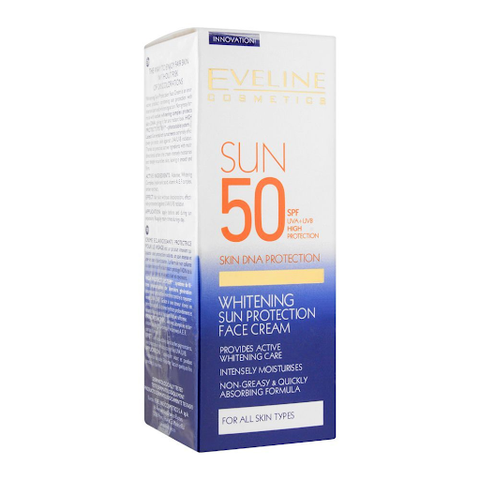 Eveline Whitening Sun Protection Face Cream SPF 50