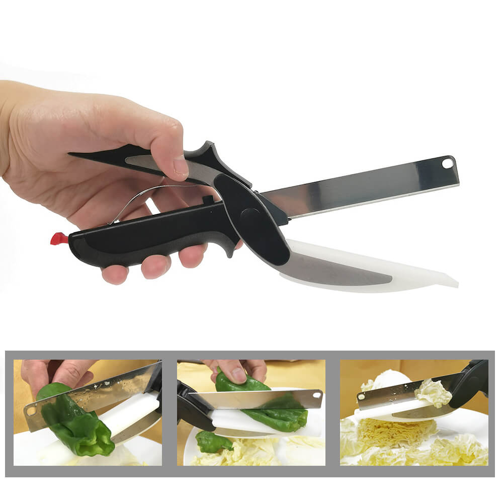 Clever Cutter 2 in 1 Kitchen Knife & Cutting Board, Trollypk