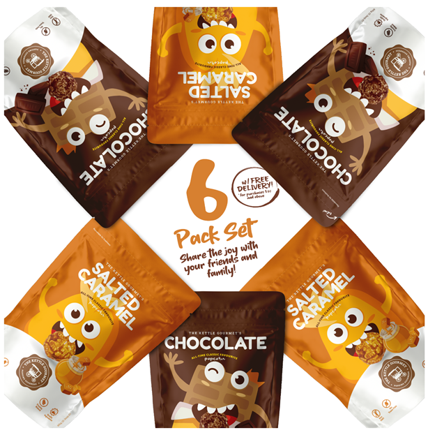 The Kettle Gourmet's All Time Classic Bundle, consisting of chocolate and salted caramel