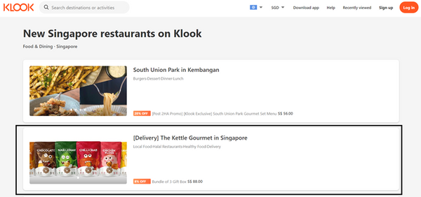 The Kettle Gourmet has newly launched on Klook