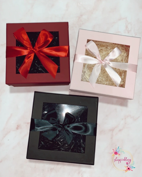 Gift box for the personalized gifts you get at shopficklesg