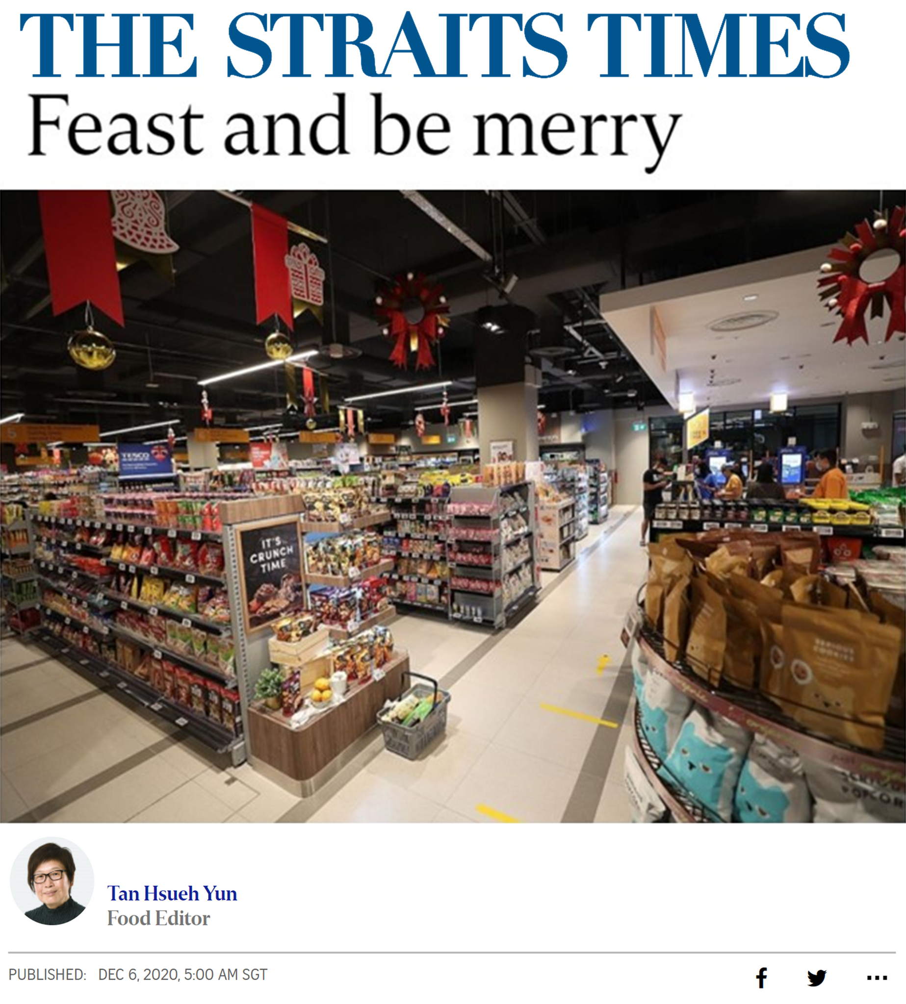 Straits times feast and be merry