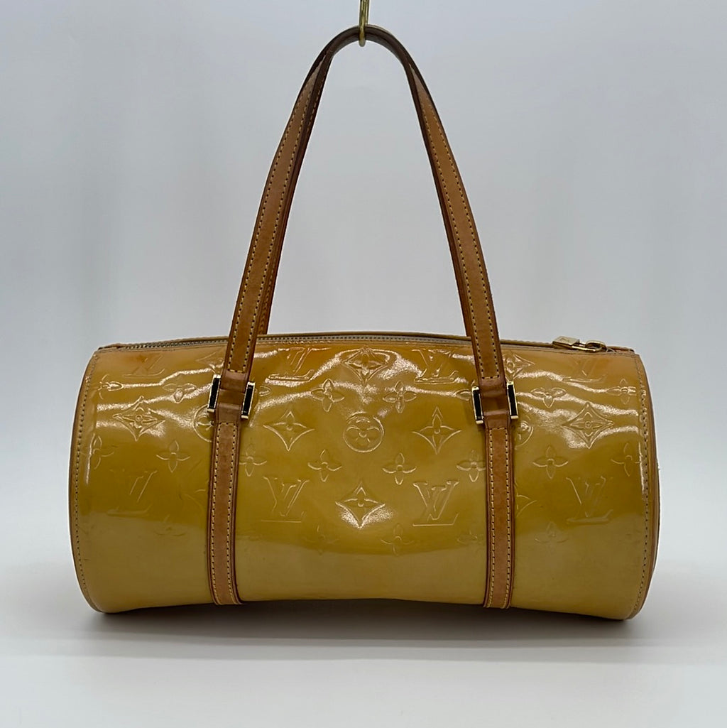 2001 Louis Vuitton Yellow Vernis Bedford Bag - bare-vintage