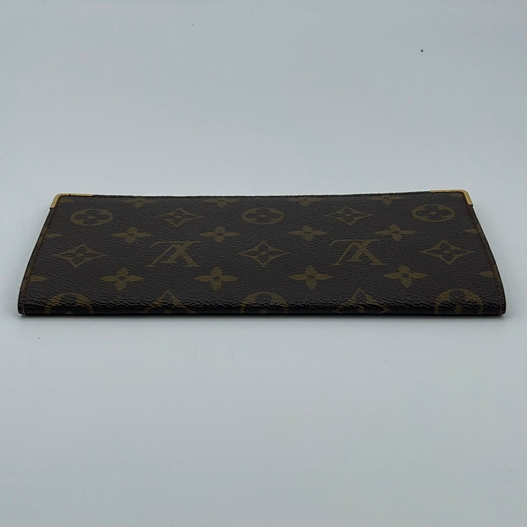 Louis Vuitton Monogram Porte Valeurs Checkbook Wallet