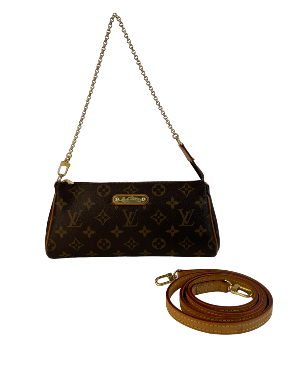 LOUIS VUITTON DAMIER EBENE EVA CLUTCH BAG (2009) - CRTBLNCHSHP