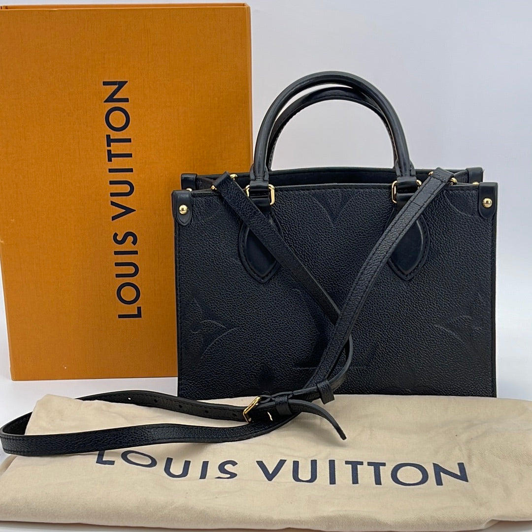 Preloved LOUIS VUITTON Black Empriente Giant Monogram Leather Carryall –  KimmieBBags LLC