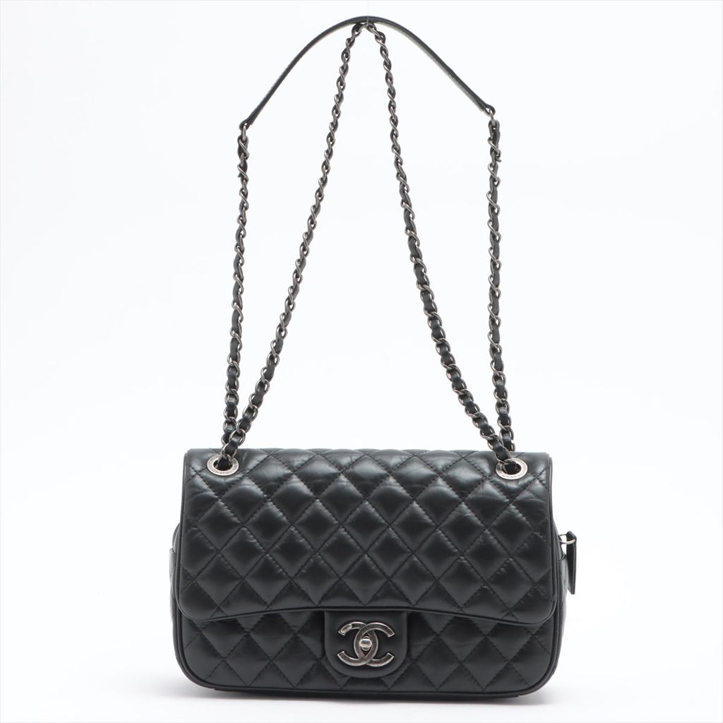 LOUIS VUITTON Calfskin Monogram 2054 Capsule Expandable Messenger Grey  Black | FASHIONPHILE