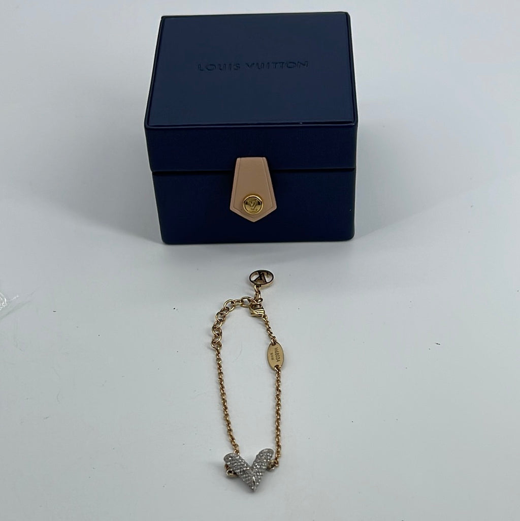 090623 SNEAK PEEK Preloved Louis Vuitton Monogram Jonc Cuff Bracelet DI1107  $90 OFF