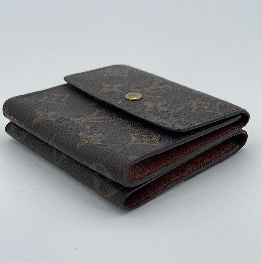 LOUIS VUITTON Monogram Canvas Elise Trifold Wallet