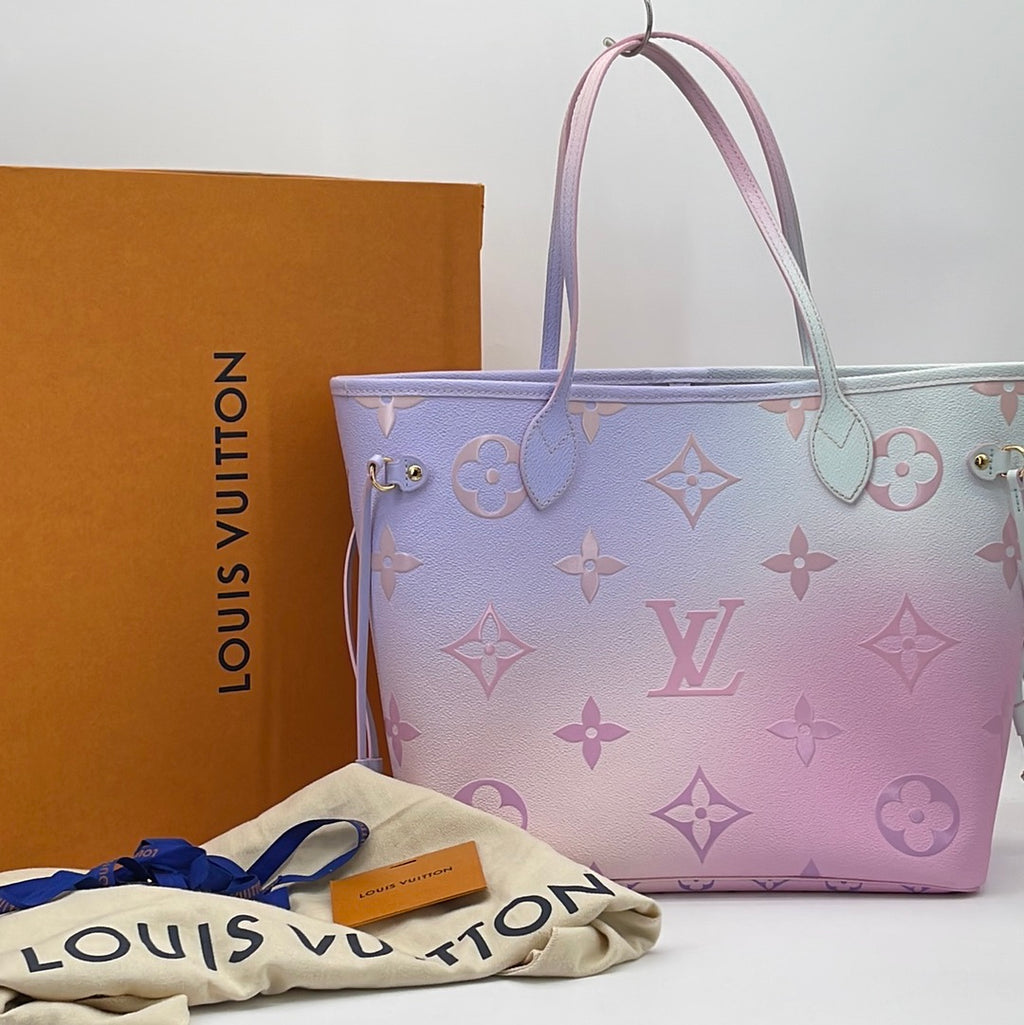 Louis Vuitton Neverfull NM Tote Limited Edition Escale Monogram Giant MM  Pastel