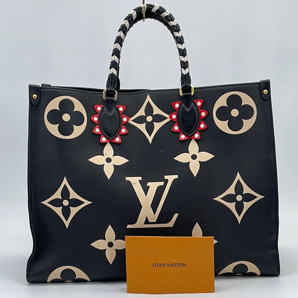 Preloved Louis Vuitton Limited Edition Red and Black Crafty Giant Mono –  KimmieBBags LLC