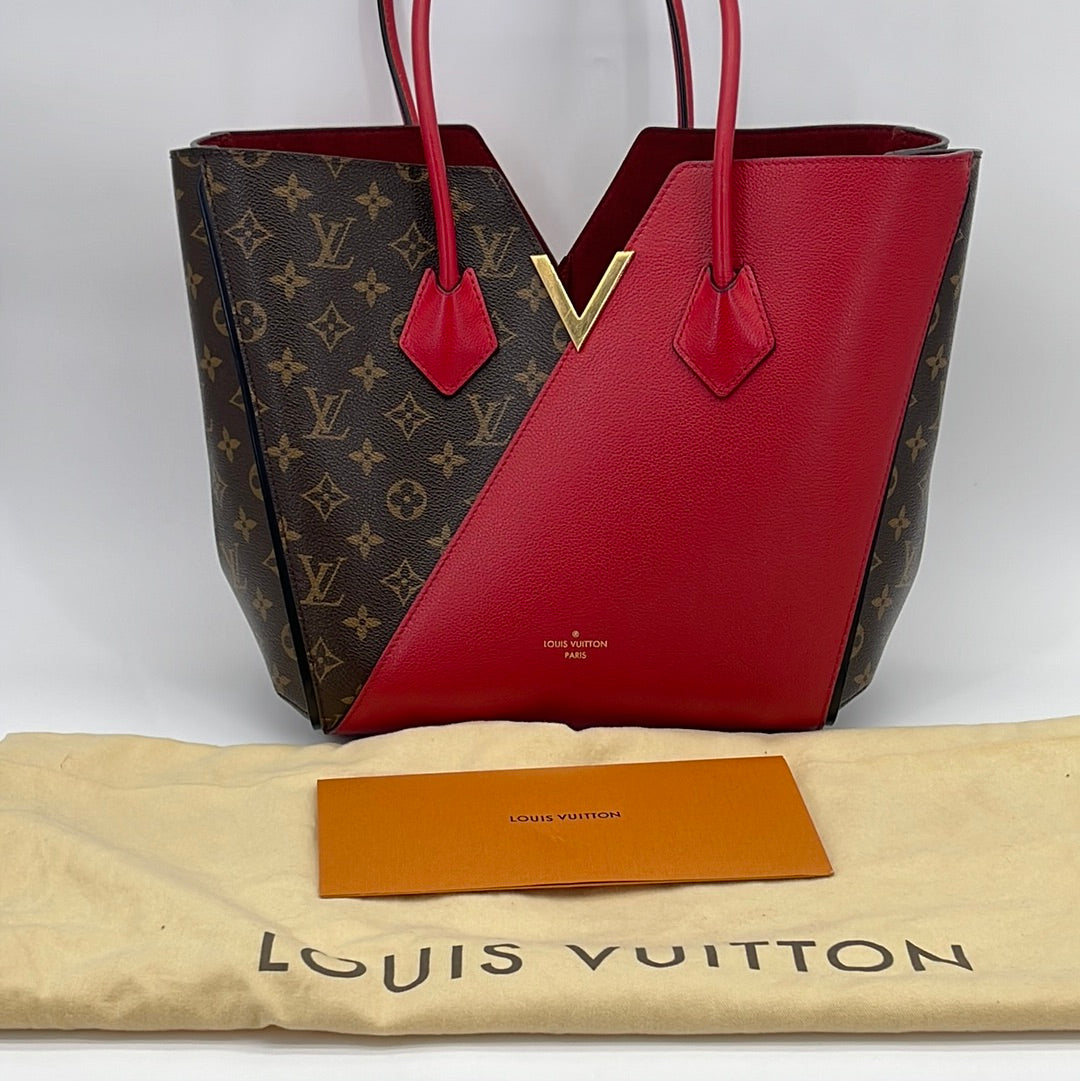 Louis Vuitton - Authenticated Kimono Handbag - Leather Red for Women, Very Good Condition