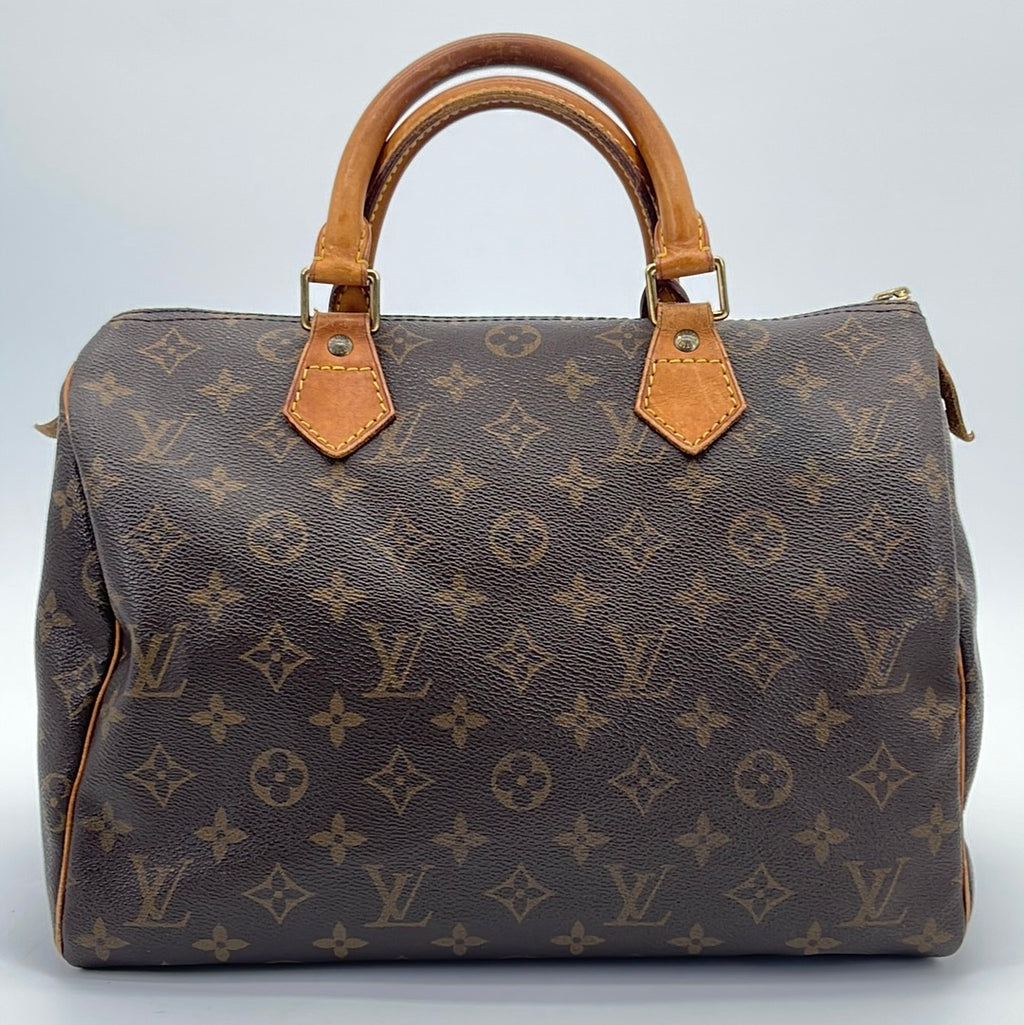 Vintage Louis Vuitton Black Multicolor Speedy 30 Bag SP0096 071123