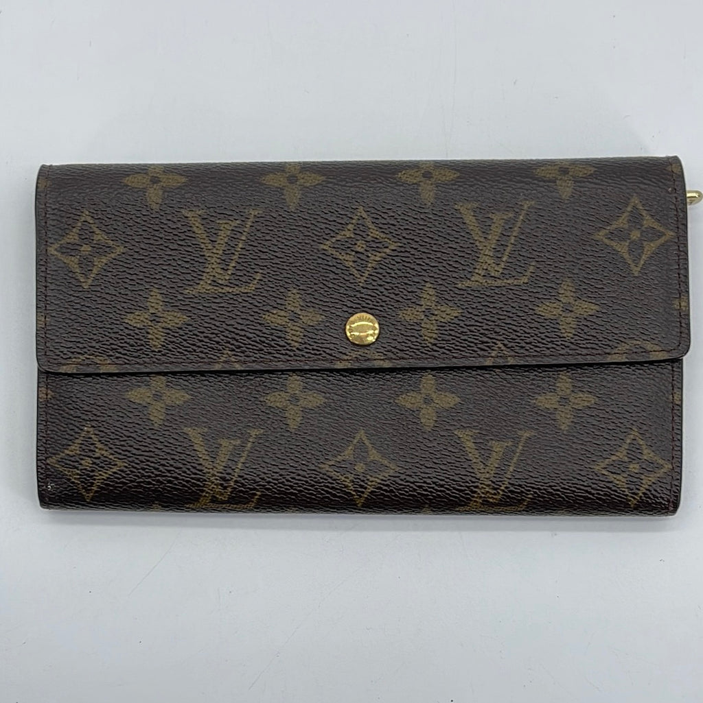 Preloved Louis Vuitton Monogram Compact Zippy Wallet CA0093 080223