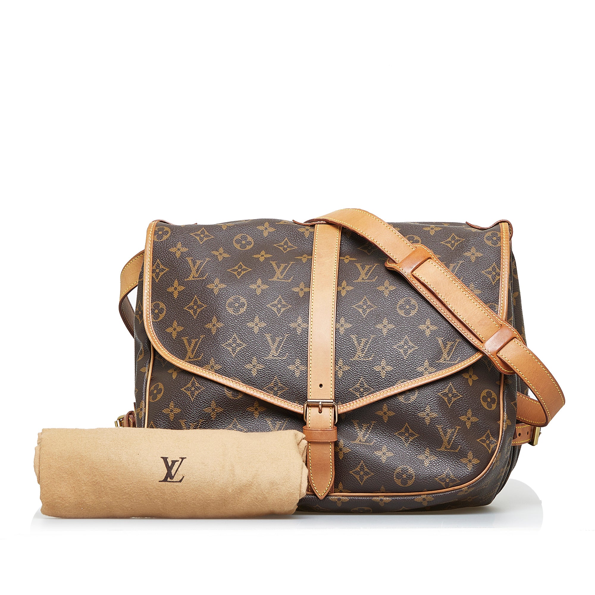 Louis Vuitton Messenger Saumur 35 Diaper Brown Monogram Canvas 