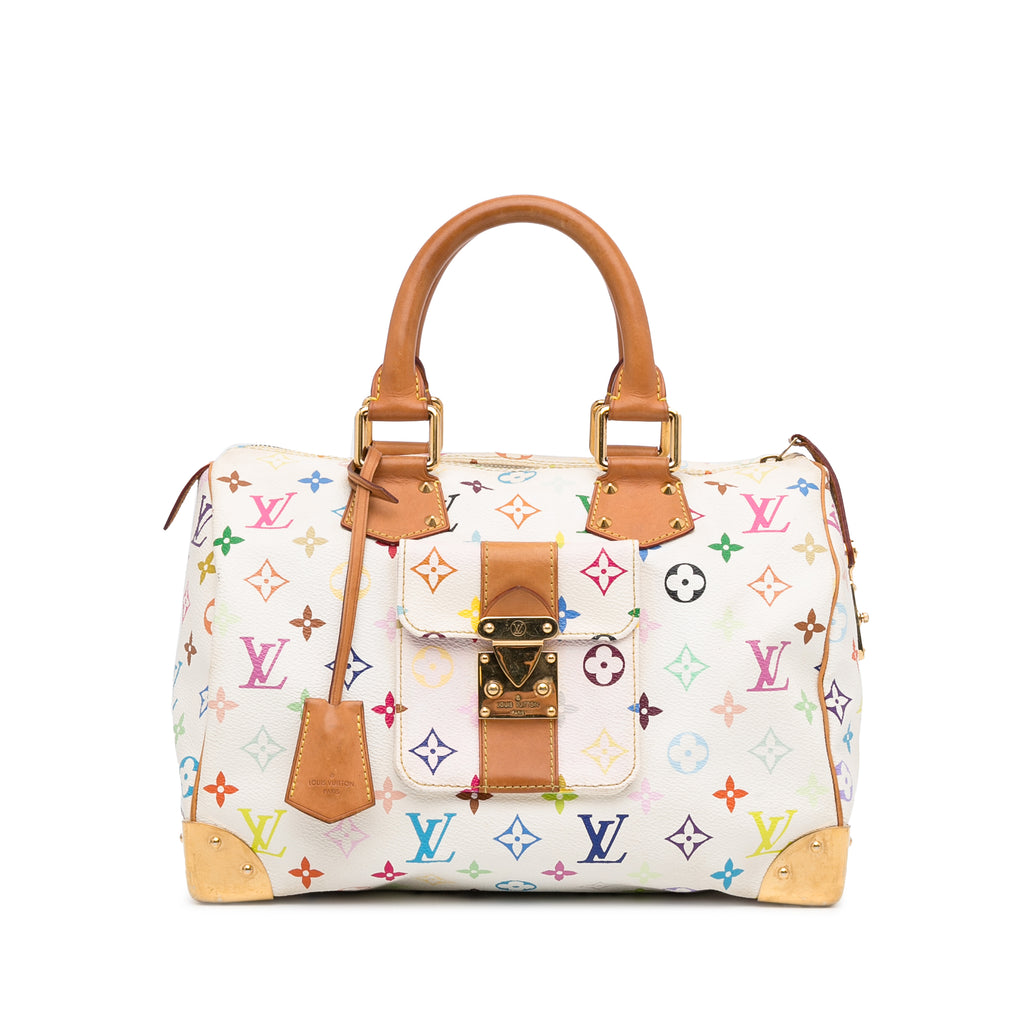 Vintage Louis Vuitton White Multicolor Speedy 30 Bag SP0094 042123 - $ –  KimmieBBags LLC