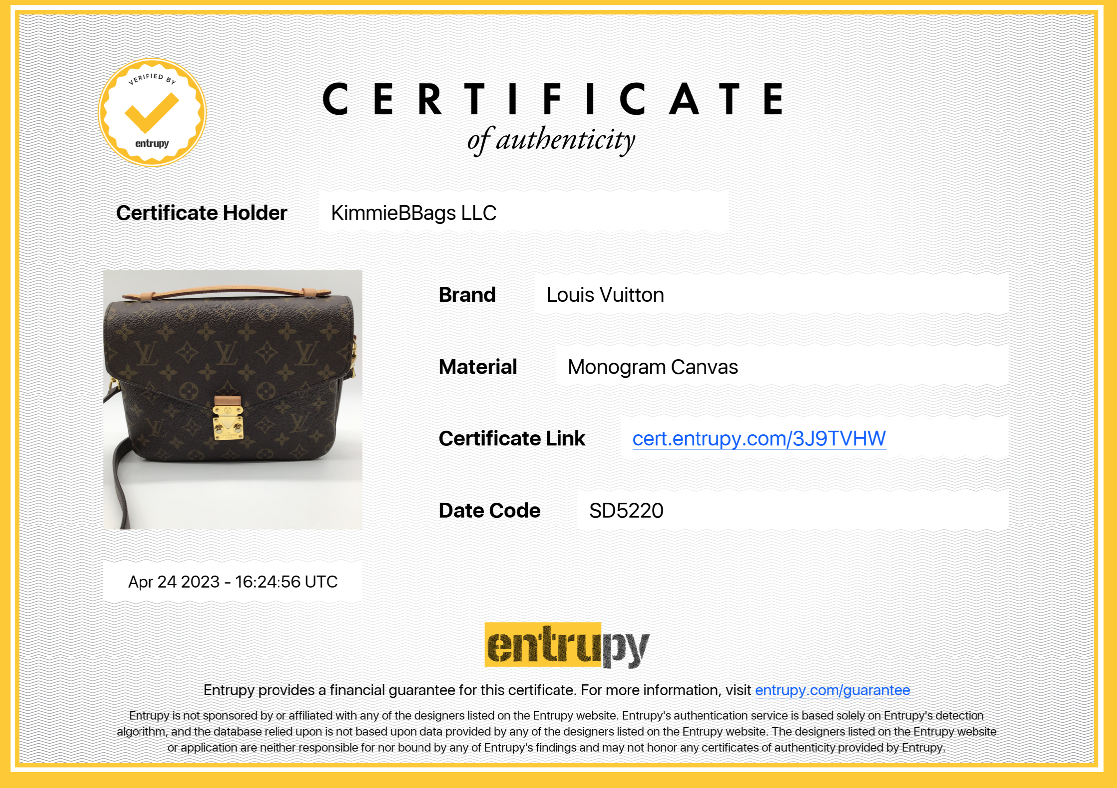 FRI SNEAK PEAK 31 Preloved Louis Vuitton Pochette Metis Monogram Canvas Bag SD5220 042823