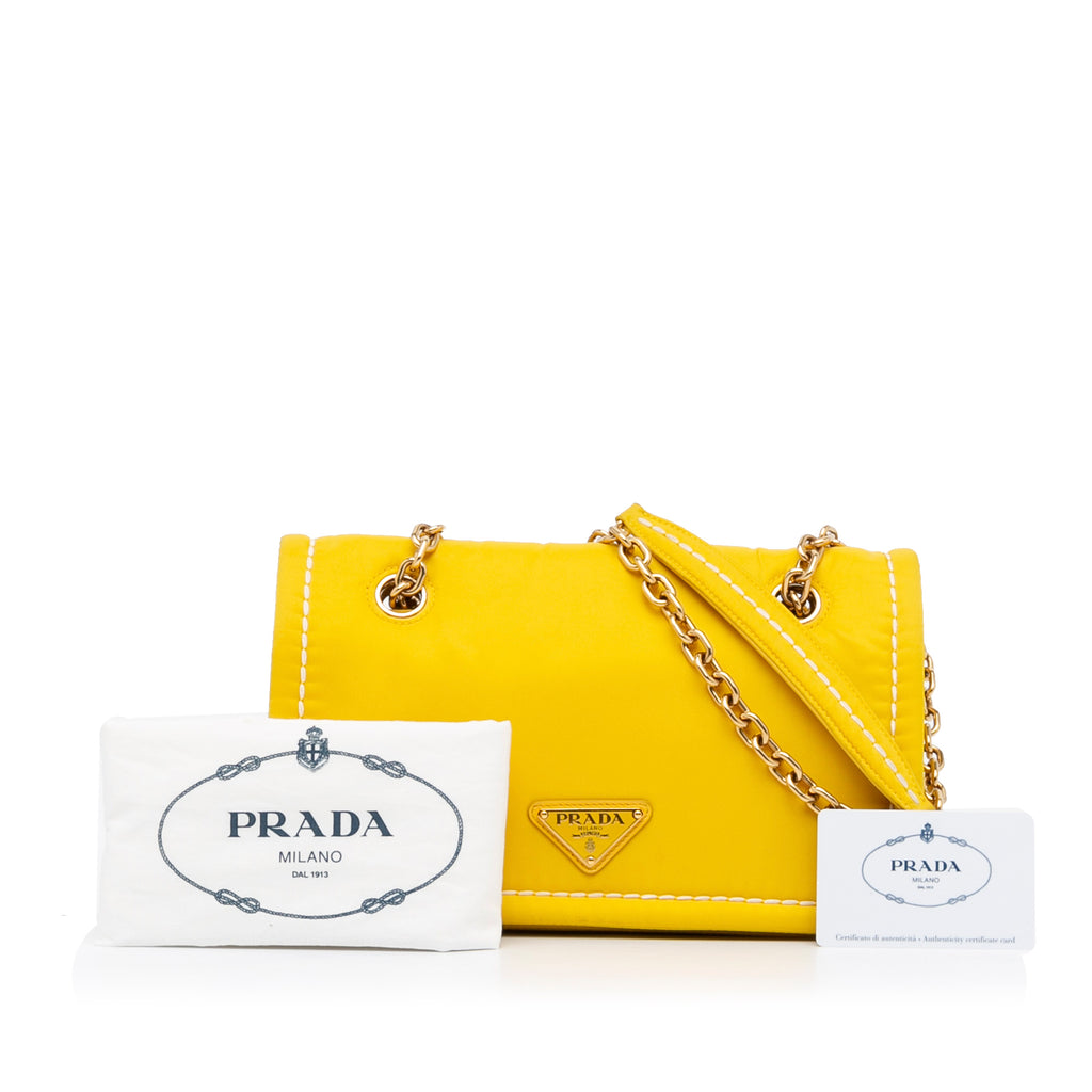 Prada Panier Bucket Bag Pin Embellished Saffiano Leather Neutral 10322592