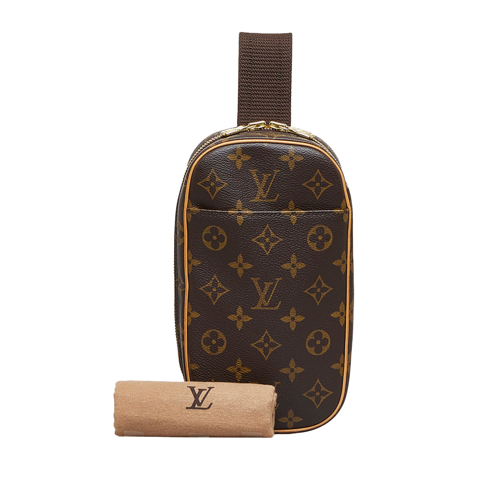 Louis Vuitton Cherrywood Chain Wallet Vernis with Monogram Canvas