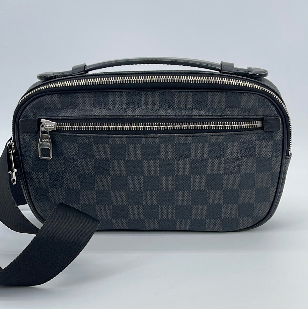 Louis Vuitton Ambler Damier Graphite Black - US