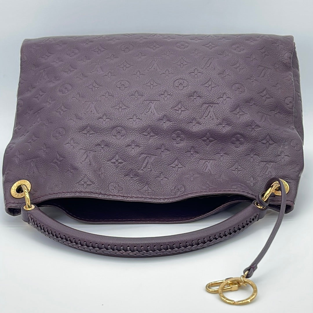 PRELOVED Louis Vuitton Artsy Purple Monogram Empreinte Leather MM Hand –  KimmieBBags LLC