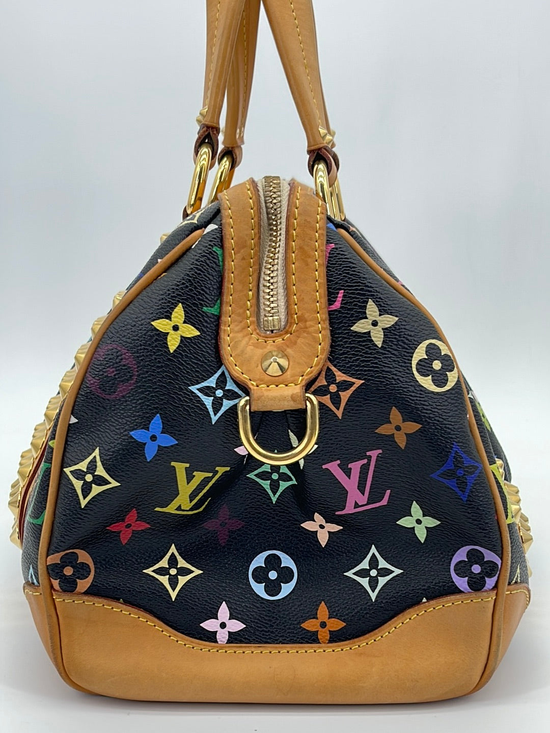 NTWRK - Preloved Louis Vuitton White Multicolor Monogram Courtney MM Sho