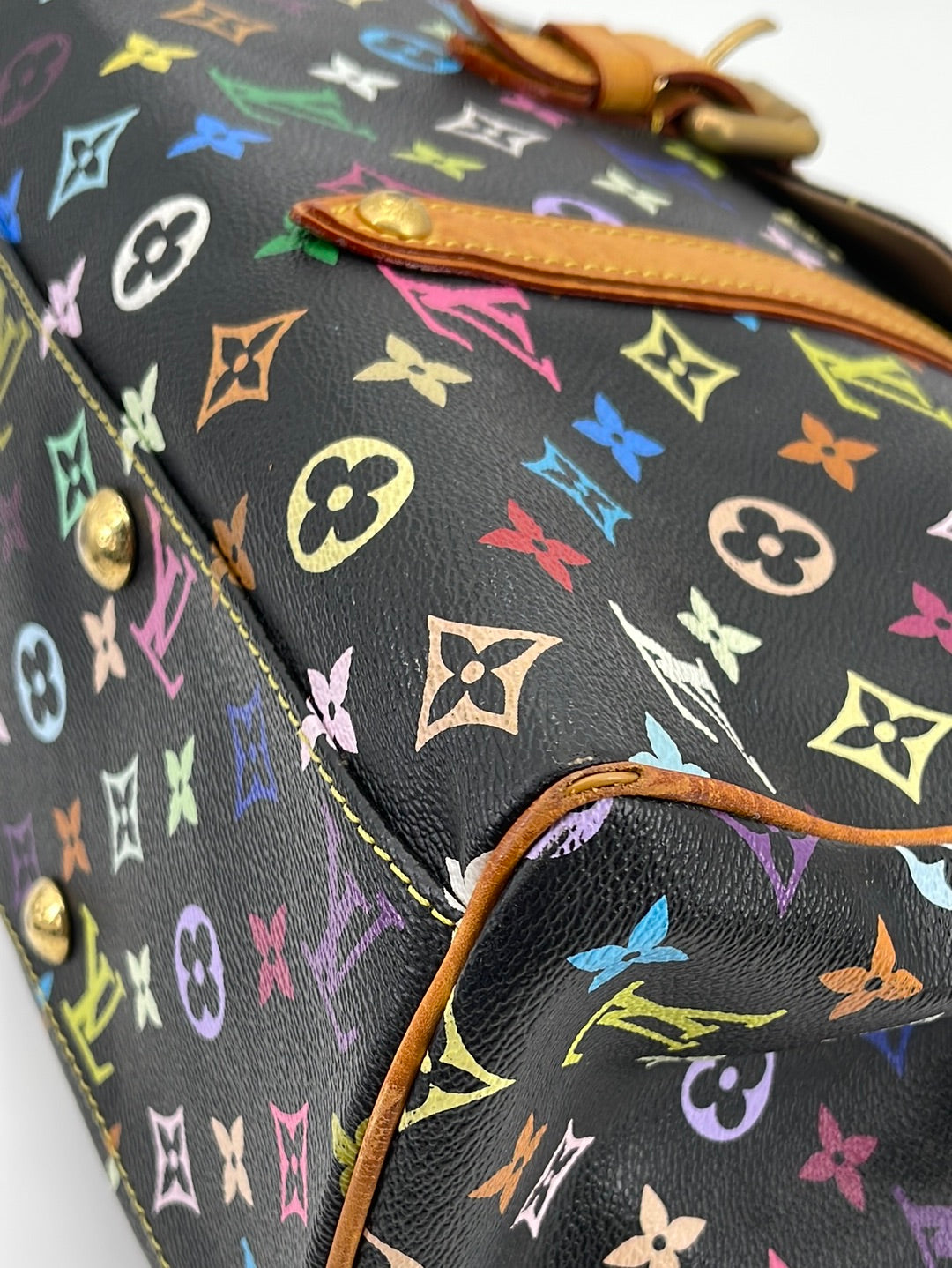 Louis Vuitton Black Multicolore Monogram Aurelia GM Bag - Yoogi's Closet