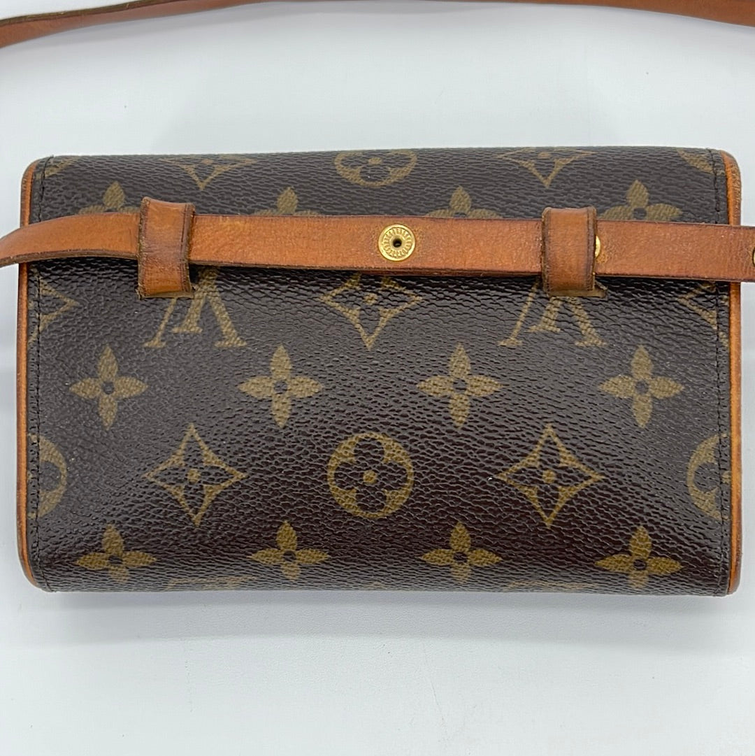 Discontinued PRELOVED Louis Vuitton Monogram Pochette Florentine Monog ...