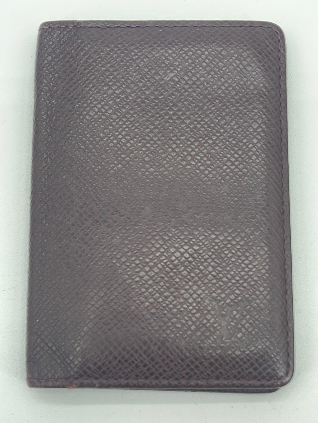 Louis Vuitton Vintage Black Taiga Leather Vertical Bifold Long