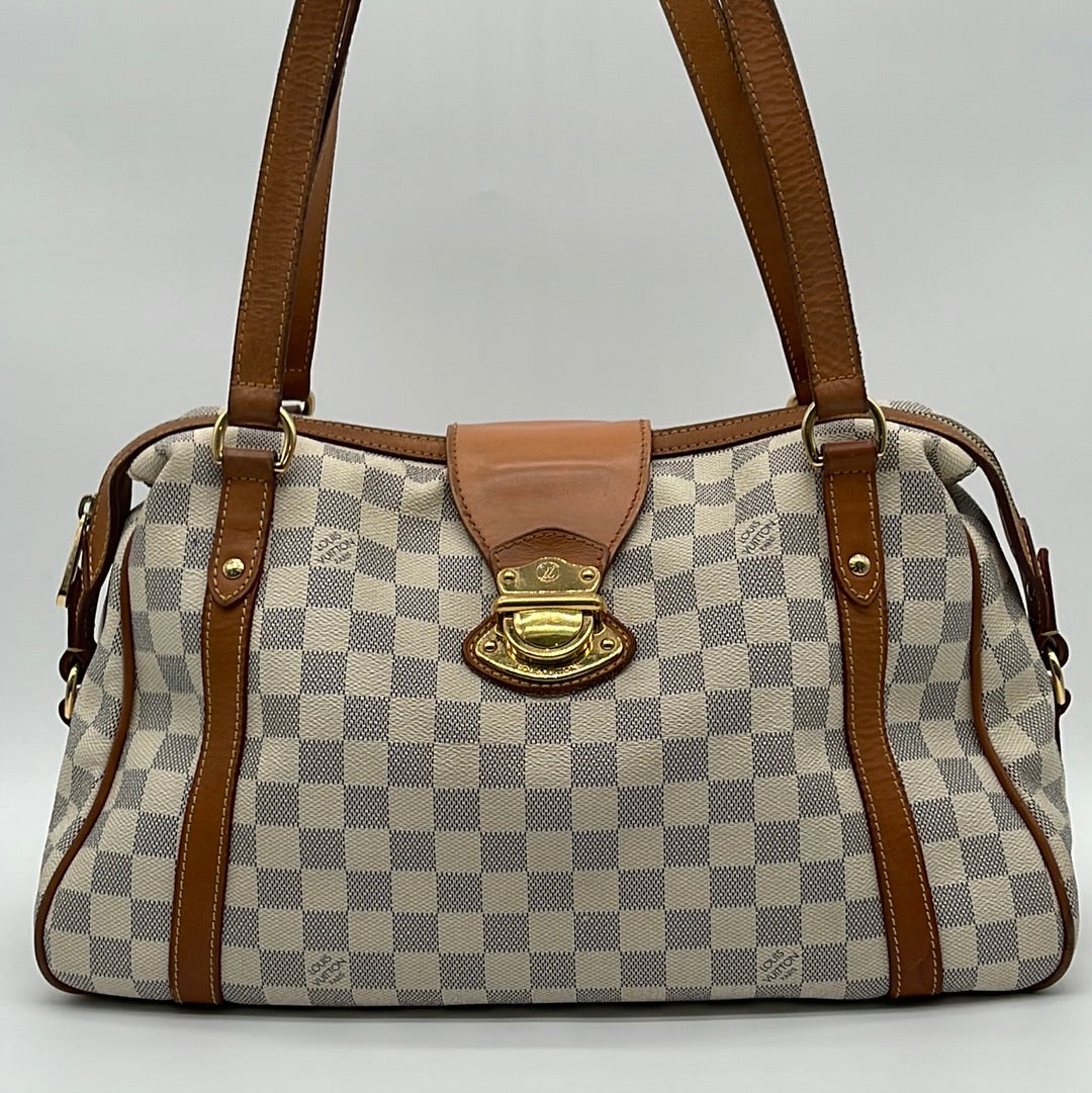 Sold at Auction: AUTHENTIC LOUIS VUITTON LEATHER, DAMIER AZUR