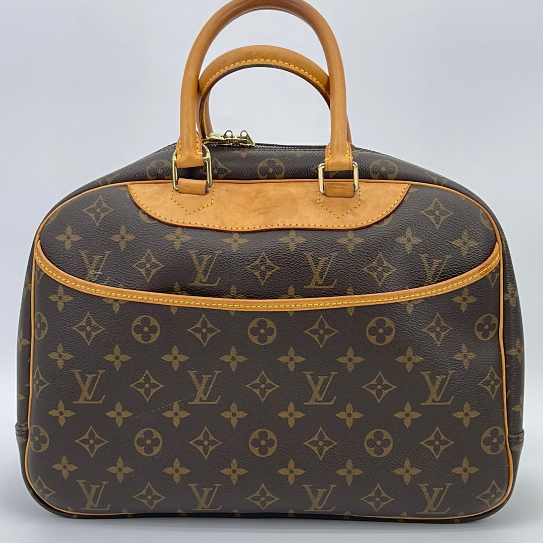 LOUIS VUITTON Monogram Deauville Boston Travel HandBag