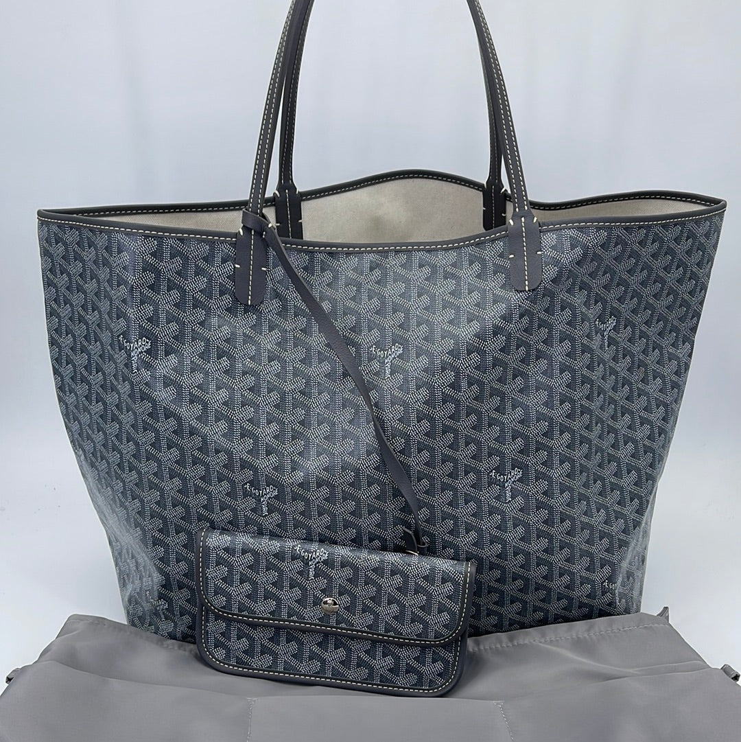 NTWRK - Preloved Goyard Grey GM Saint Louis Tote with Mini Pochette LME1