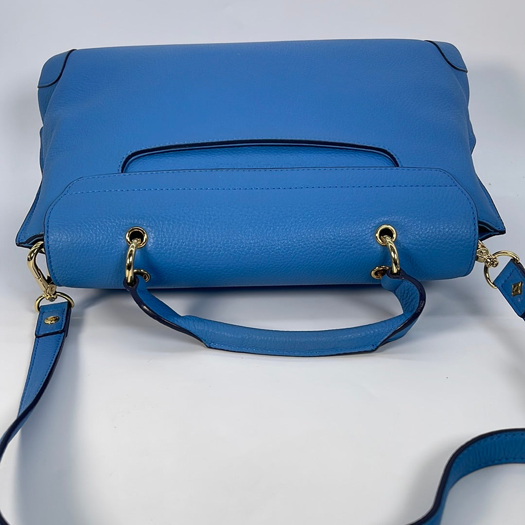 Leather crossbody bag MCM Blue in Leather - 17305471