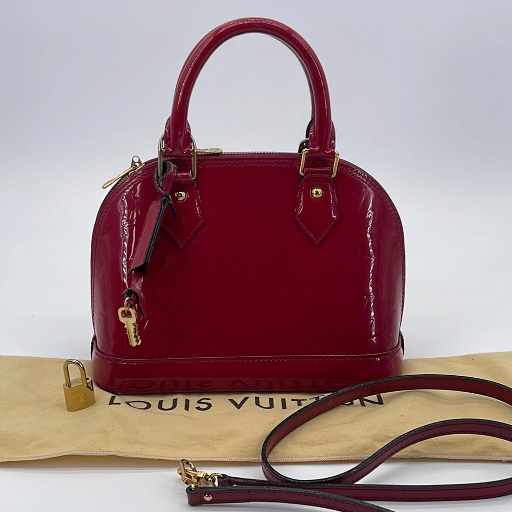 PRELOVED Louis Vuitton Red Vernis Alma BB Crossbody Bag AA4174 022223 –  KimmieBBags LLC