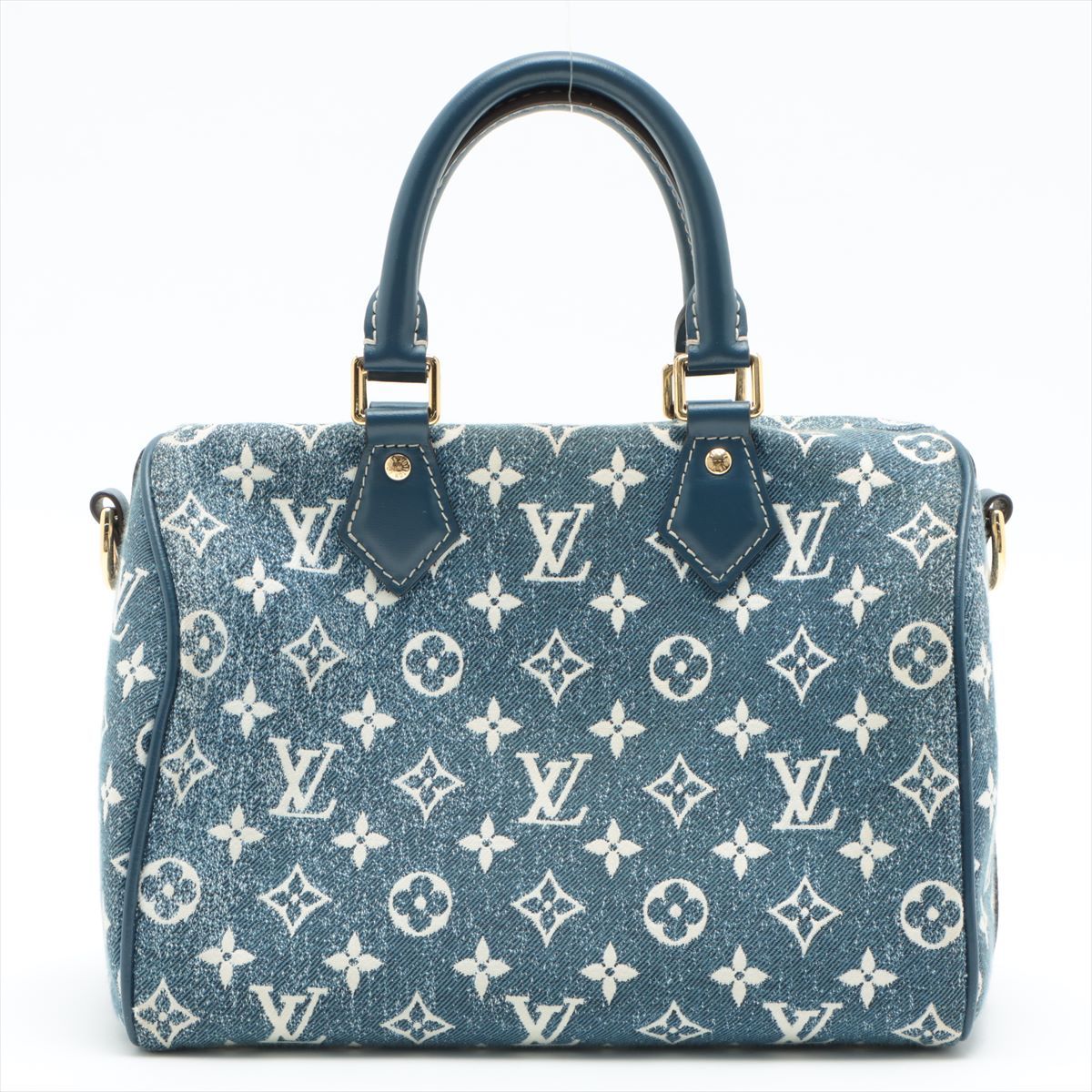 Louis Vuitton Monogram Denim Speedy Bandouliere 25 M59609