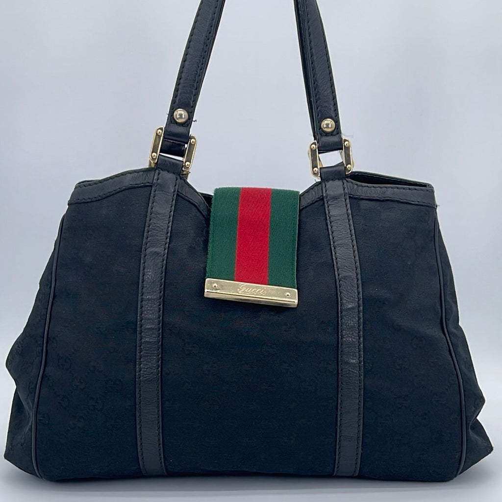 Sling bag gucci blue canvas  luxuryprelovedbags_by_agnes