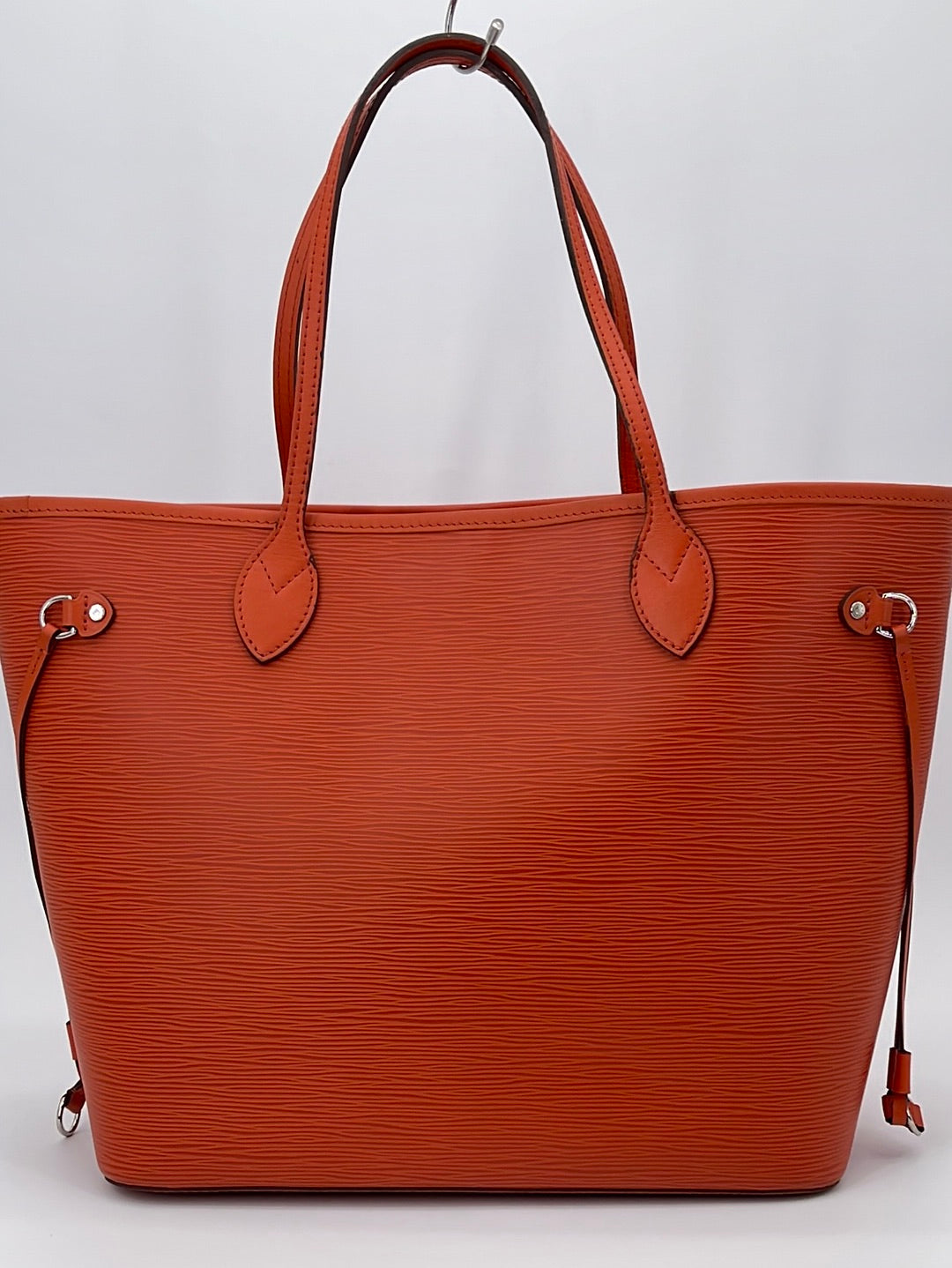 Louis Vuitton Neverfull Mm Tote Piment Orange with Pouch Brown