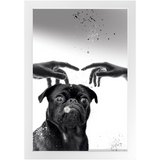 cadres d'images murales pour le salon - Le chien - Artprintdeco