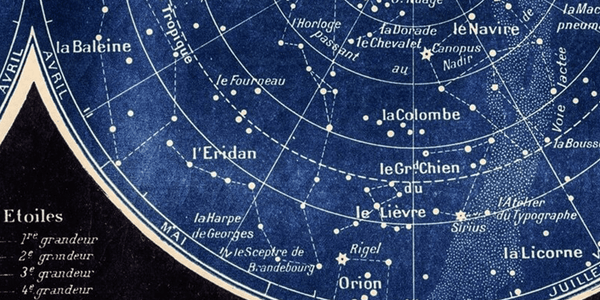 carte du ciel constellations