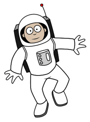 dessin astronaute dessin animé étape 6