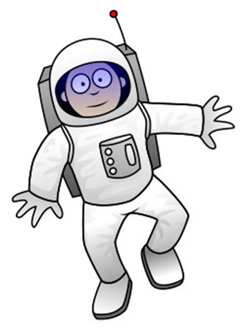 dessin astronaute dessin animé étape 8