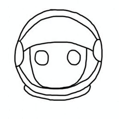 dessin astronaute etape 4