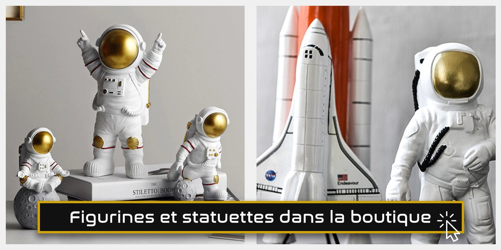 Figurines et Statuettes astronaute et fusée