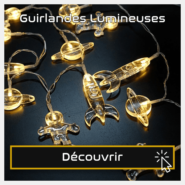 Guirlande Lumineuse Astronaute et Planete