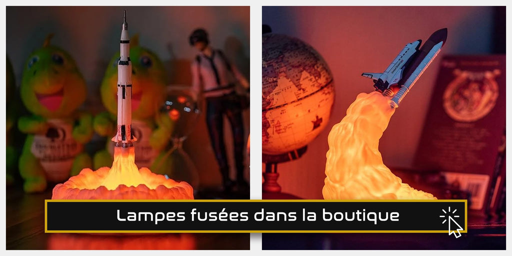 lampe fusée décoration