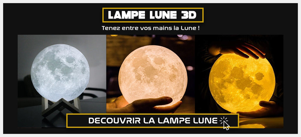 lampe lune 3d decoration
