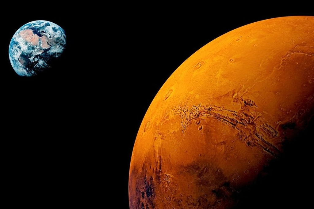 planète terre et planète mars